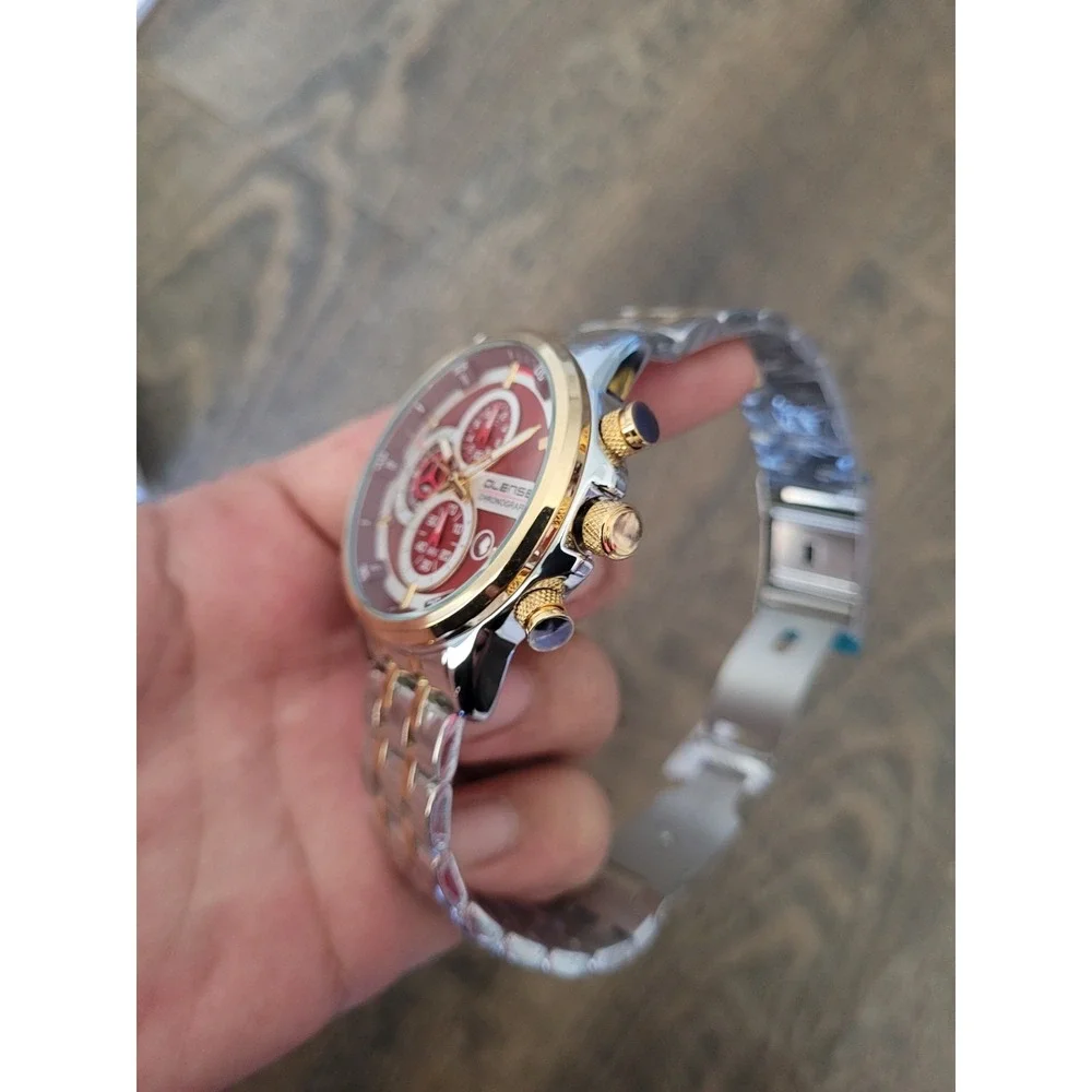 OLENSE New Stylish Chronograph Watch‎ in Stainless Steel For Men
